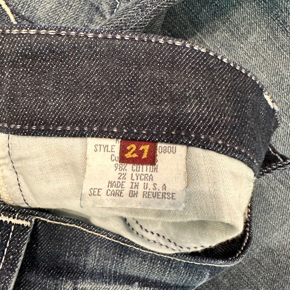 7 For All Mankind Grey Flare Jeans - Picture 2 of 3